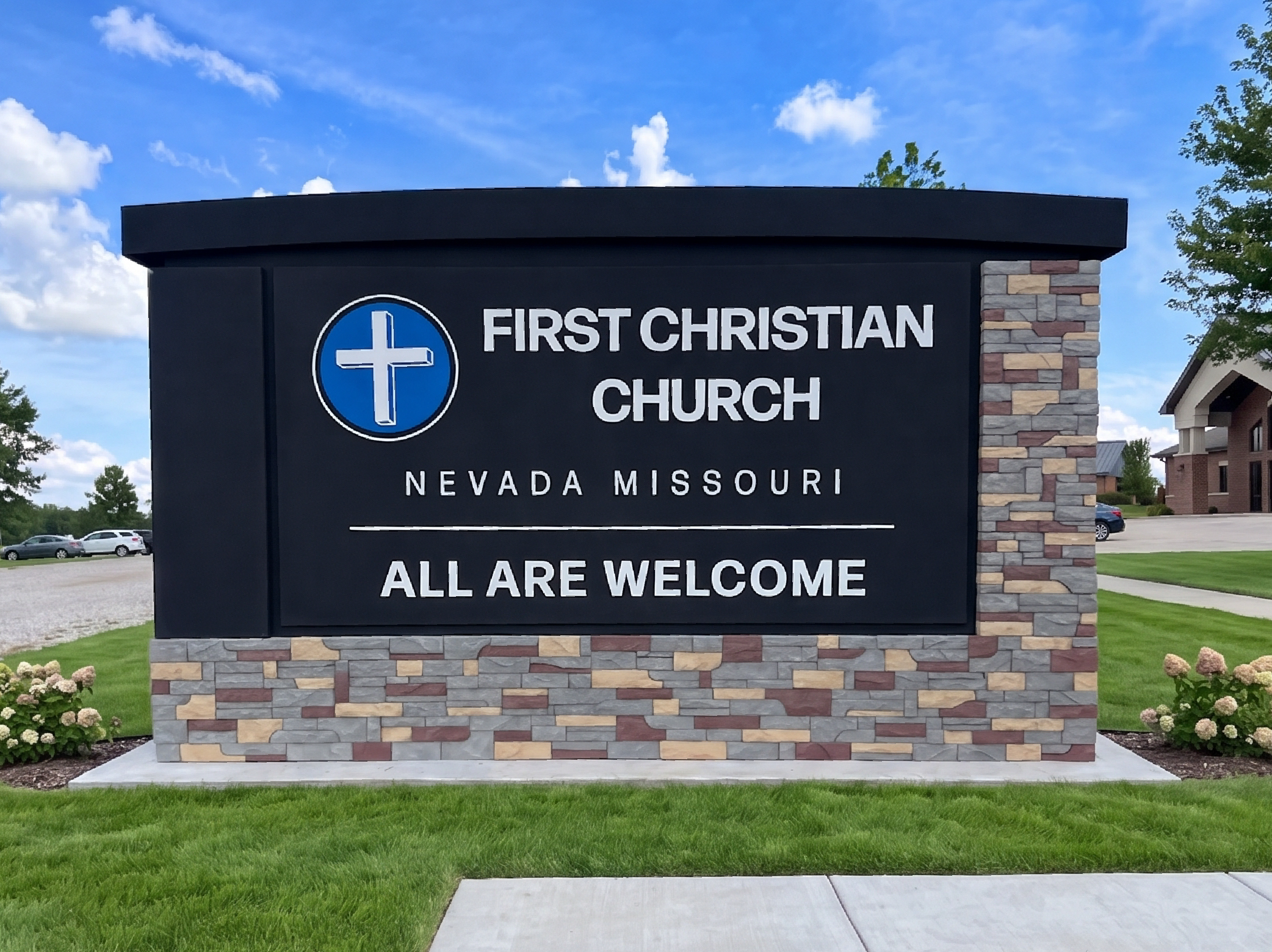 Custom monument sign
